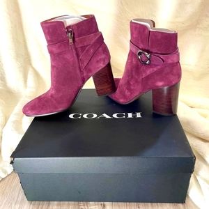 Coach Signature Delaney Oxblood Boots